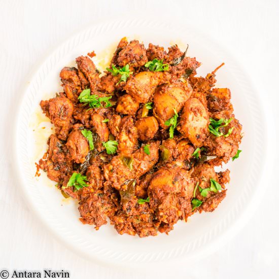 Andhra Fusion Spicy Chicken Fry - Recipe photo by dimpieekitchen