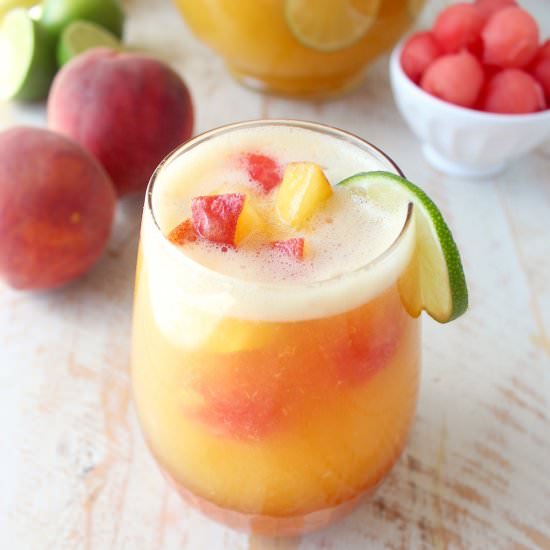 White Peach Sangria - Recipe photo by Whitney Bond