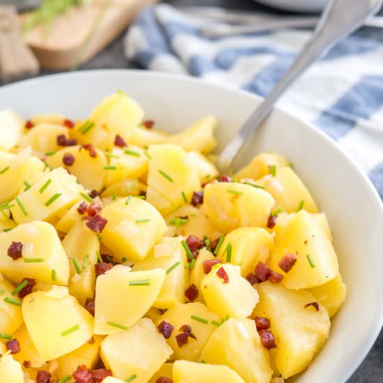 Authentic German Potato Salad - Recipe photo by platedcravings
