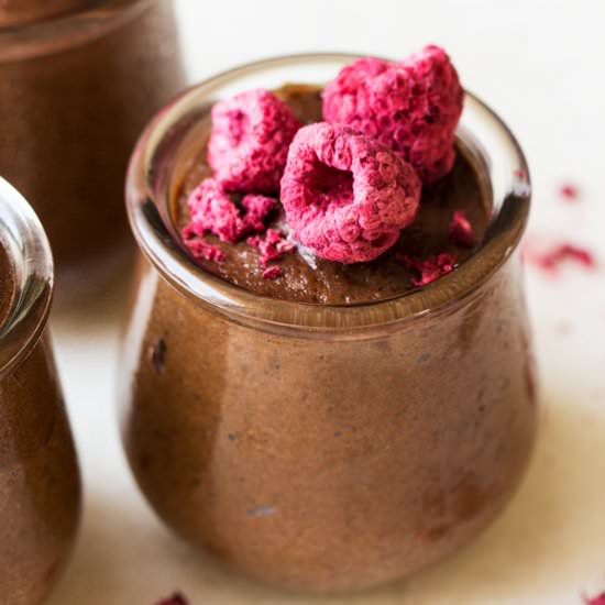 Healthy chocolate mousse (V,GF) - Recipe photo by lazycatkitchen
