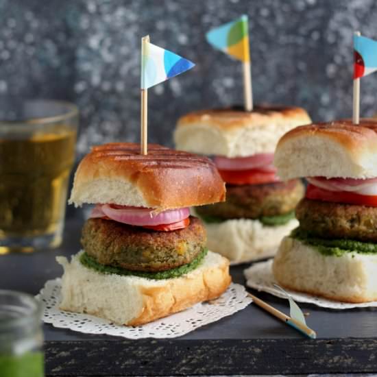 Vegan Galouti Kebab Sliders - Recipe photo by easyfoodsmith