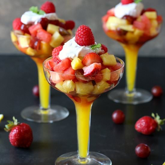 Tropical Summer Party Fruit Salad - Recipe photo by Garden in the kitchen