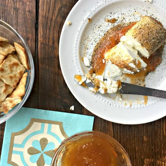 Goat Cheese Apricot Spread - Recipe photo by Thejollyhostess