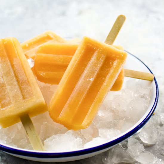 Lychee Cantaloupe Popsicles - Recipe photo by The Flavor Bender