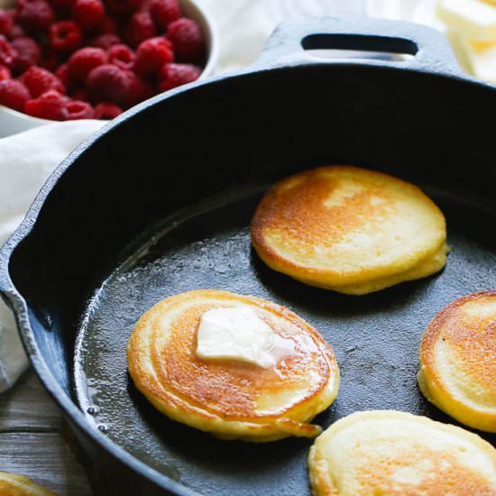 Hoe Cakes – Cornmeal Pancakes - Recipe photo by Immaculatebites