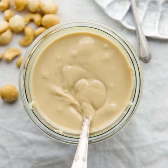 Macadamia Cashew Butter - Recipe photo by Downshiftology