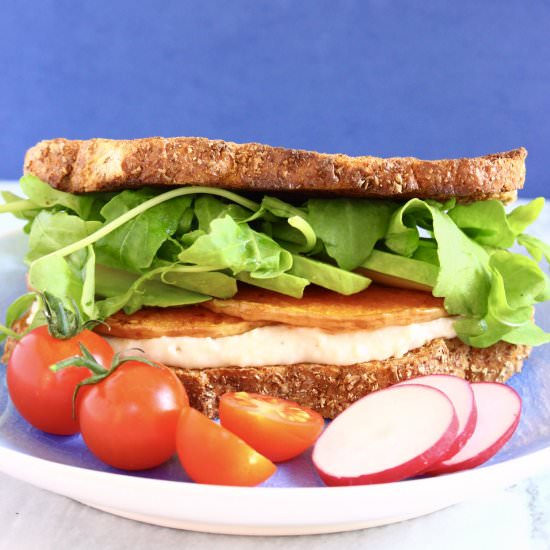 Vegan Hummus Toasted Sandwich - Recipe photo by rhiansrecipes