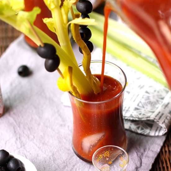 Spicy Bloody Mary Cocktails - Recipe photo by suebeehomemaker