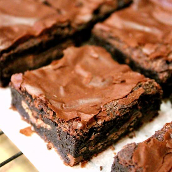 Easy Chocolate Mint Brownies - Recipe photo by thelinkssite