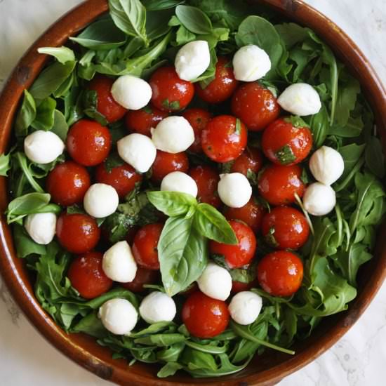 Marinated Caprese Salad - Recipe photo by wishtodish