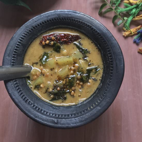 Raw Papaya and Lentils - Recipe photo by saffrontrail