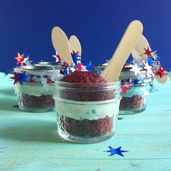 Fireworks Cupcake Jars - Recipe photo by Theyummymuffin