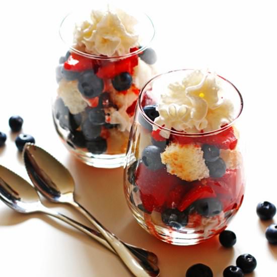 Berries and Angel Food Cake - Recipe photo by jeannies tried and true recipes