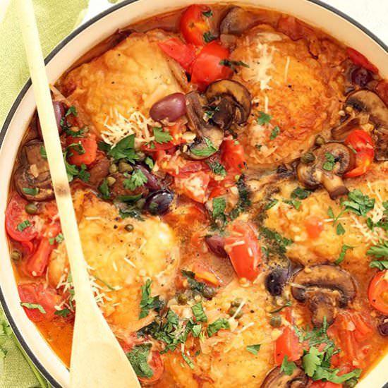 One Pan Italian Chicken - Recipe photo by The Harvest Kitchen