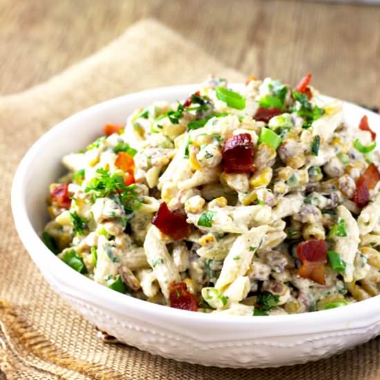 Mexican Street Corn Pasta Salad - Recipe photo by Lemon blossoms