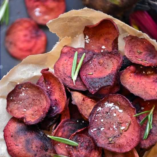 5 Irresistible Baked Veggie Chips - Recipe photo by thelittlepine