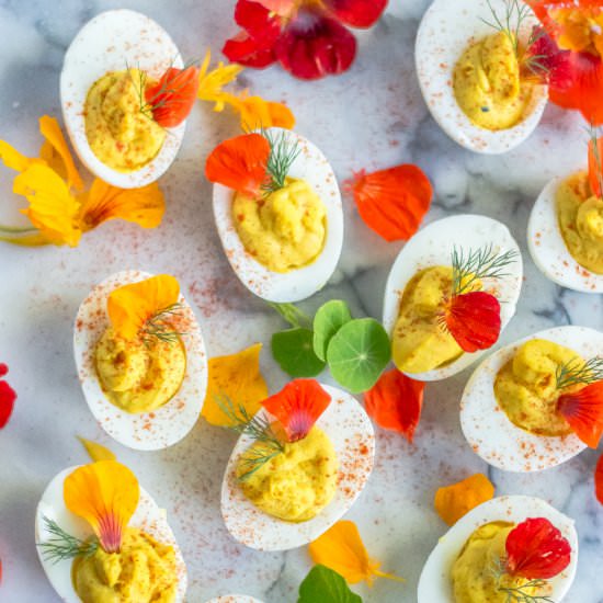 Turmeric Deviled Eggs - Recipe photo by Thenaturalnurturer