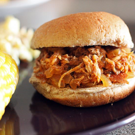 Slow Cooker Barbecue Pulled Pork - Recipe photo by 30 Pounds of Apples