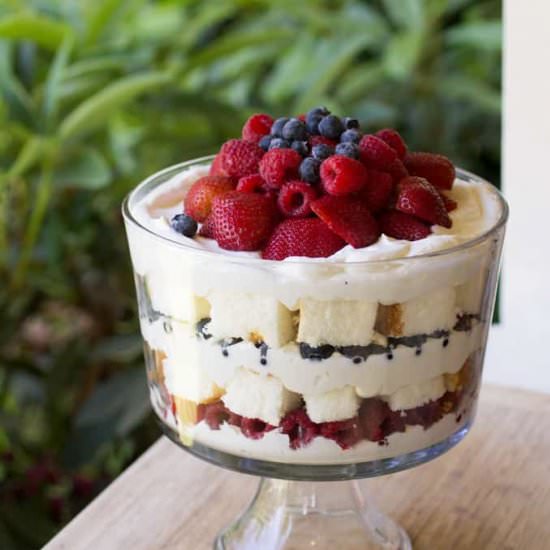 Triple Berry Trifle - Recipe photo by Or Whatever You Do
