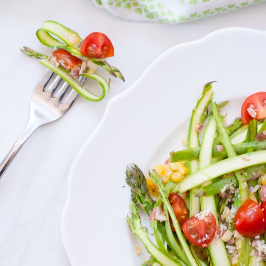Healthy Asparagus Ribbon Salad - Recipe photo by ChampagneandPaperPlanes