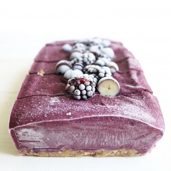 Vegan Blueberry Cheesecake Bars - Recipe photo by thetoastedpinenut