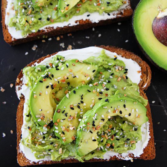 Everything Bagel Avocado Toast - Recipe photo by twopeasandtheirpod