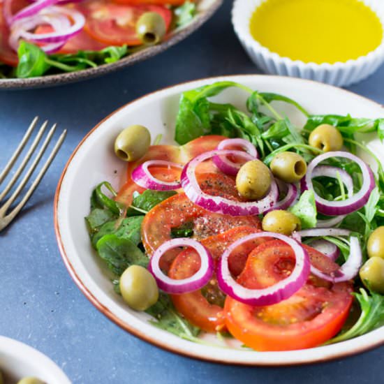 Fresh Tomato Salad - Recipe photo by Inside the rustic kitchen
