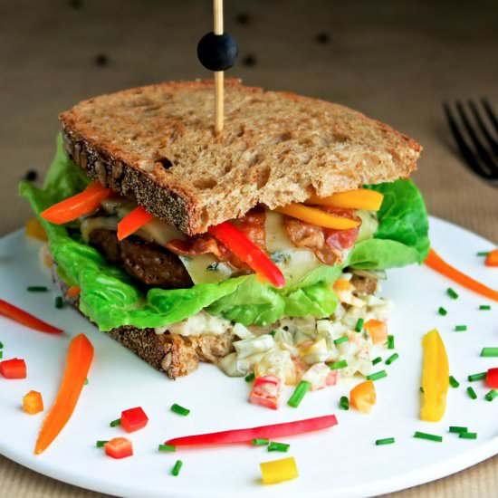 Delicious hamburger sandwich - Recipe photo by Culinaire bagage