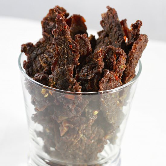 Spicy Ranch Beef Jerky - Recipe photo by glitterandgraze