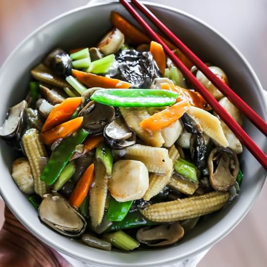 Stir Fried Mushrooms and Vegetables - Recipe photo by rsmacaalay
