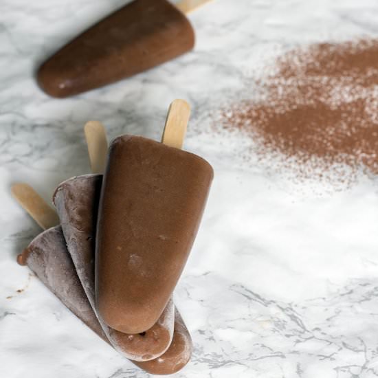 Choc orange sweet potato lollies - Recipe photo by Mandy Sneaky Veg