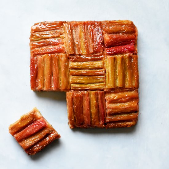 Rhubarb Tatin Cake - Recipe photo by pardon your french