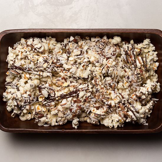 Skinny Almond Joy Popcorn - Recipe photo by Our Food Fix