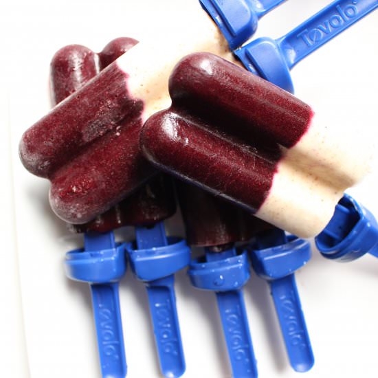 Blueberry and Beet Popsicles - Recipe photo by meandthemoose