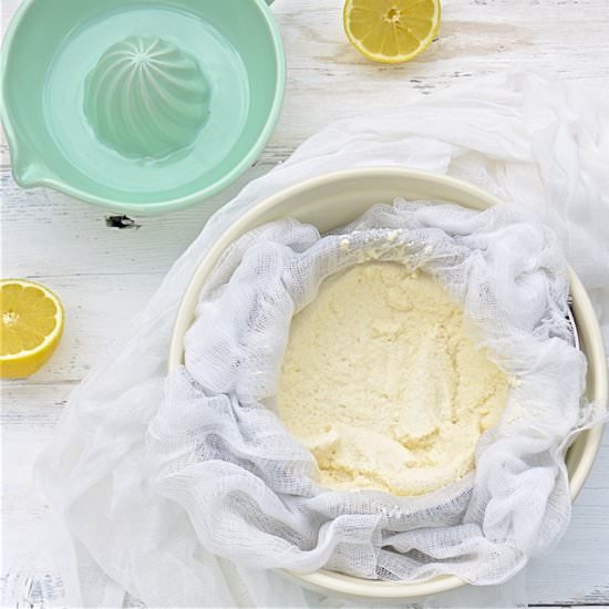 Homemade Ricotta - Recipe photo by oliveoilandlemons