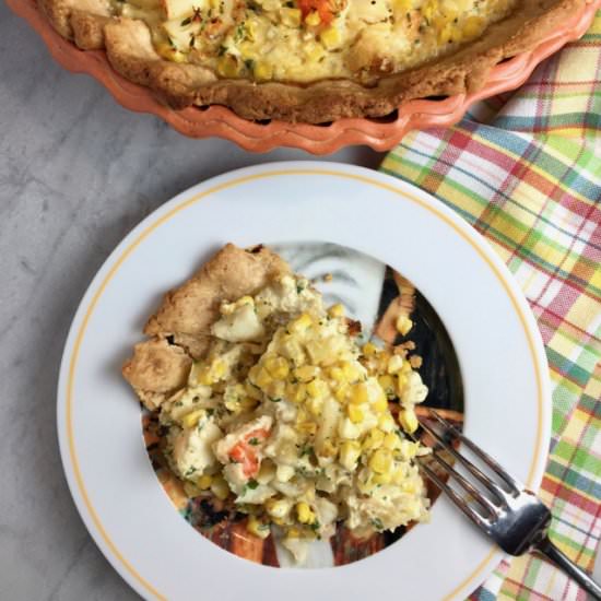 Corn & Lobster Tart - Recipe photo by thebrookcook.wordpress.com