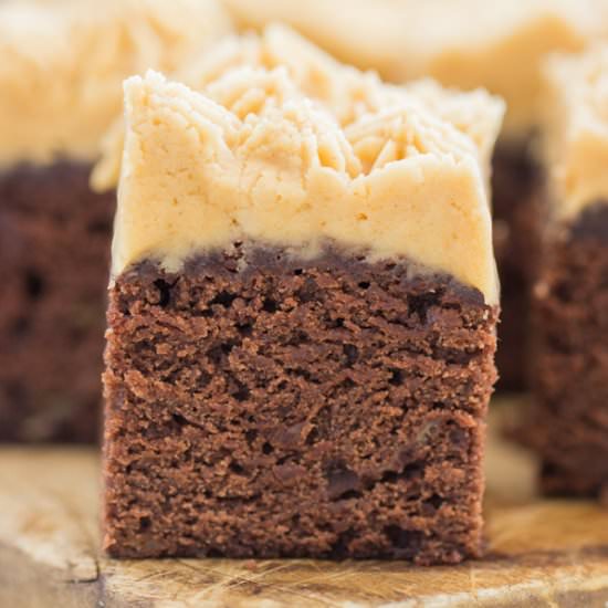 Peanut Butter Banana Brownies - Recipe photo by thegoldlininggirl