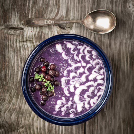 Wild Blueberry Earl Grey Smoothie - Recipe photo by kumquat