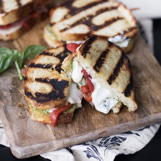 Grilled Italian Sandwiches - Recipe photo by Kiwi and Carrot