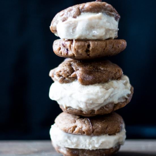 Chocolate Coffee Ice Cream Sandwich - Recipe photo by nutfreevegan