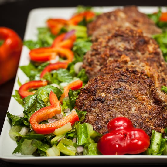 Grain-Free Meat Patties with Brie - Recipe photo by Mychefsapron