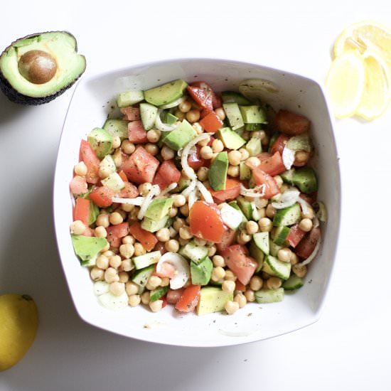 Vegan Avocado Chickpea Salad - Recipe photo by northsouthblonde