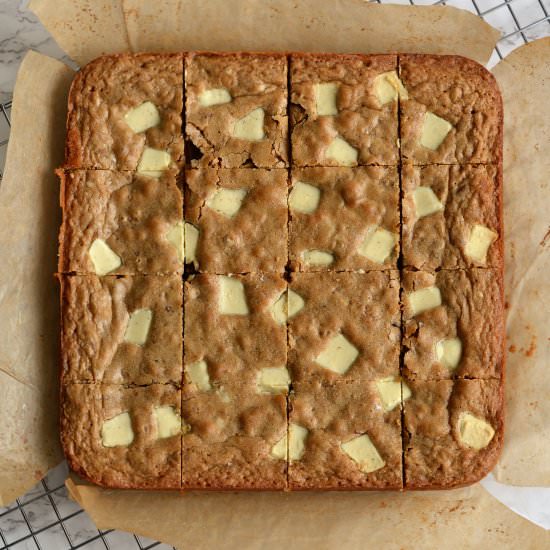 Cherry and Pecan Blondies - Recipe photo by Hannah Bond