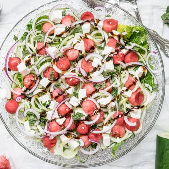 Watermelon, Cucumber, & Feta Salad - Recipe photo by followtheruels