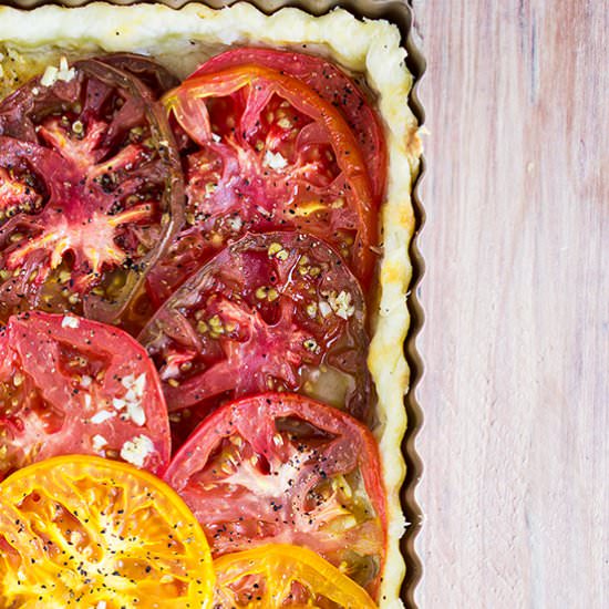 Colorful Tomato Tart - Recipe photo by eatlovenamaste
