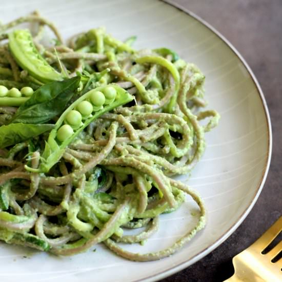 Soba Noodles with Basil - Recipe photo by organicallymandy
