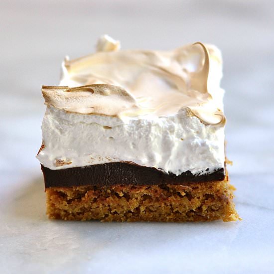 S'mores Brownies - Recipe photo by PinchandSwirl