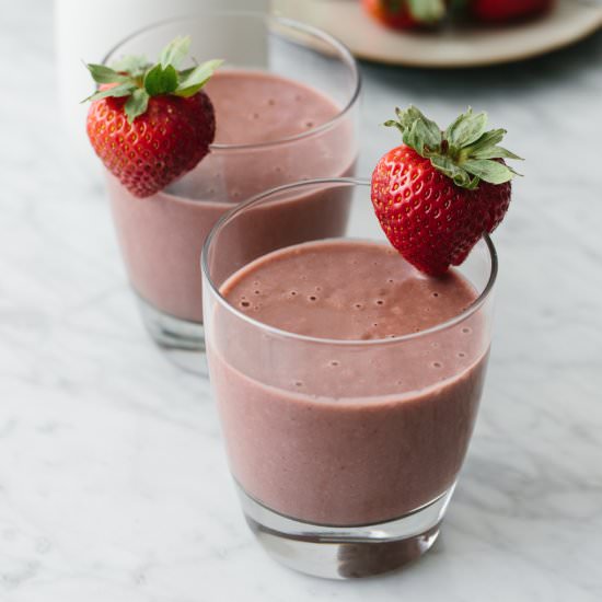Strawberry Acai Smoothie - Recipe photo by Downshiftology