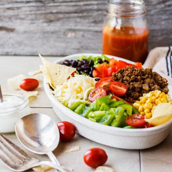 Taco Salad with Smoky Catalina - Recipe photo by thegreybell