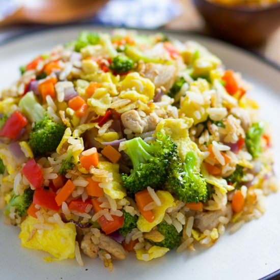 Healthy Pork Fried Rice - Recipe photo by Spice the Plate